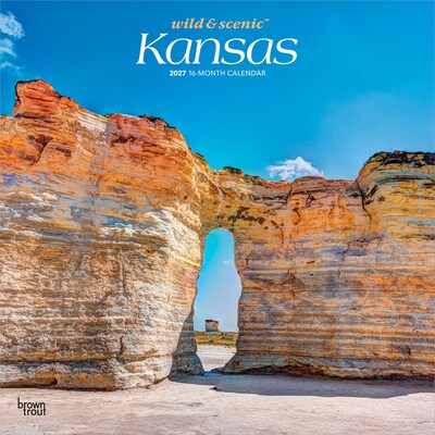 2027 BrownTrout Kansas Wild & Scenic 12 x 12 Monthly Wall Calendar (9798330714292)