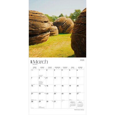 2027 BrownTrout Kansas Wild & Scenic 12" x 12" Monthly Wall Calendar (9798330714292)
