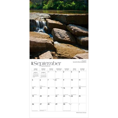 2027 BrownTrout Kansas Wild & Scenic 12" x 12" Monthly Wall Calendar (9798330714292)