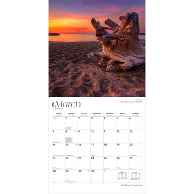 2027 BrownTrout Pennsylvania Wild & Scenic 12" x 12" Monthly Wall Calendar (9798330710836)