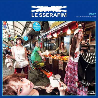 2027 BrownTrout Le Sserafim 12 x 12 Monthly Wall Calendar (9798330715886)