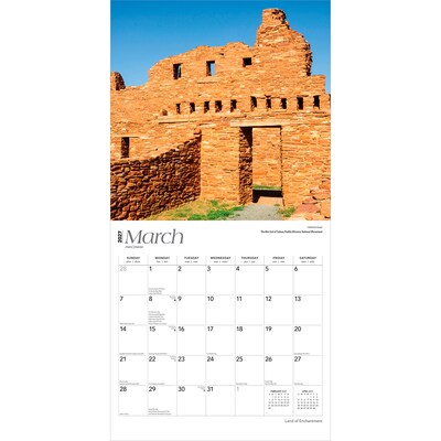 2027 BrownTrout New Mexico Places 12" x 12" Monthly Wall Calendar (9798330714339)