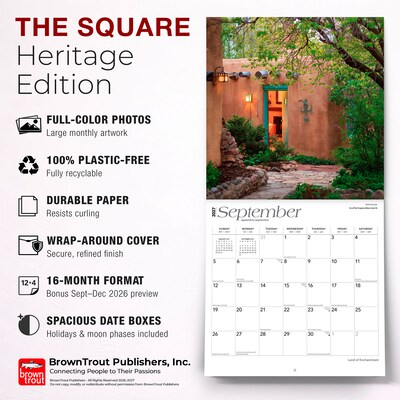 2027 BrownTrout New Mexico Places 12" x 12" Monthly Wall Calendar (9798330714339)