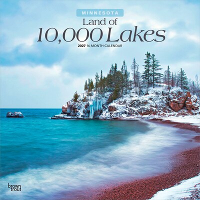 2027 BrownTrout Minnesota Places 12 x 12 Monthly Wall Calendar (9798330714322)
