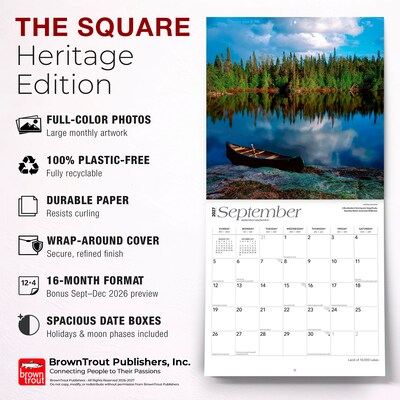 2027 BrownTrout Minnesota Places 12" x 12" Monthly Wall Calendar (9798330714322)