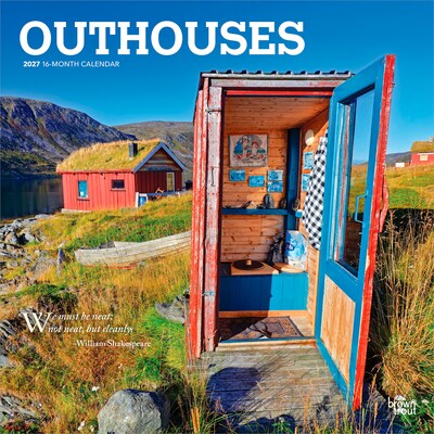 2027 BrownTrout Outhouses 12 x 12 Monthly Wall Calendar (9798330711338)