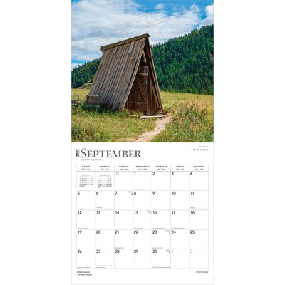 2027 BrownTrout Outhouses 12" x 12" Monthly Wall Calendar (9798330711338)
