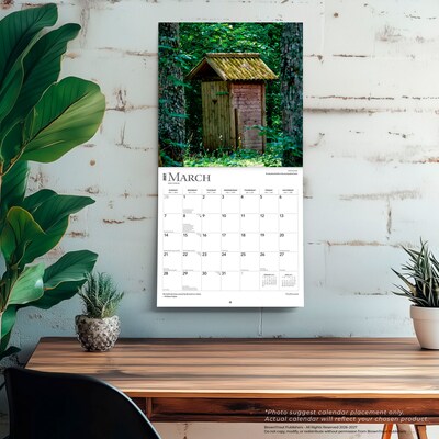 2027 BrownTrout Outhouses 12" x 12" Monthly Wall Calendar (9798330711338)