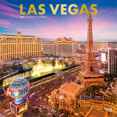 2027 BrownTrout Las Vegas 12 x 12 Monthly Wall Calendar (9798330711024)