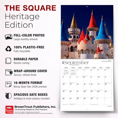 2027 BrownTrout Las Vegas 12" x 12" Monthly Wall Calendar (9798330711024)