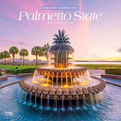 2027 BrownTrout South Carolina Places 12 x 12 Monthly Wall Calendar (9798330714438)
