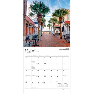 2027 BrownTrout South Carolina Places 12" x 12" Monthly Wall Calendar (9798330714438)