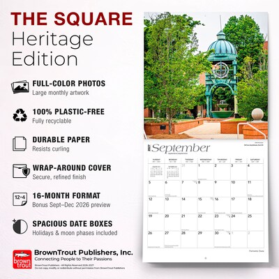 2027 BrownTrout South Carolina Places 12" x 12" Monthly Wall Calendar (9798330714438)