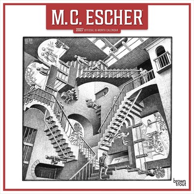 2027 BrownTrout M.C. Escher 12 x 12 Monthly Wall Calendar (9798330713325)