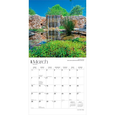 2027 BrownTrout Texas Places 12" x 12" Monthly Wall Calendar (9798330710621)