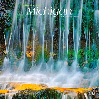 2027 BrownTrout Michigan Wild & Scenic 12 x 12 Monthly Wall Calendar (9798330710676)