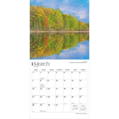 2027 BrownTrout Michigan Wild & Scenic 12" x 12" Monthly Wall Calendar (9798330710676)