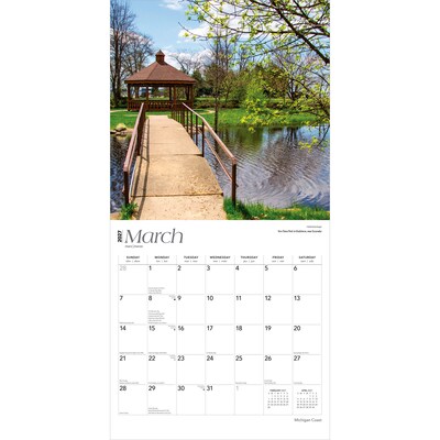 2027 BrownTrout Michigan Coast 12" x 12" Monthly Wall Calendar (9798330710669)