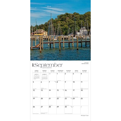 2027 BrownTrout Michigan Coast 12" x 12" Monthly Wall Calendar (9798330710669)