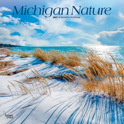 2027 BrownTrout Michigan Nature 12 x 12 Monthly Wall Calendar (9798330714377)