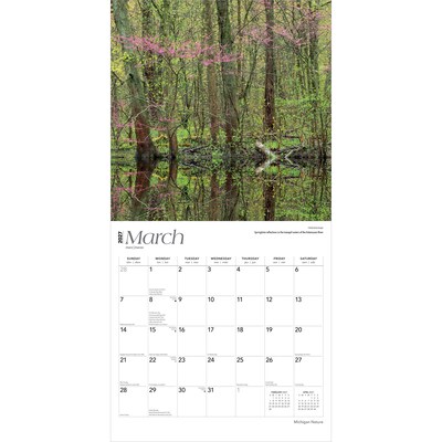 2027 BrownTrout Michigan Nature 12" x 12" Monthly Wall Calendar (9798330714377)