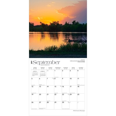 2027 BrownTrout Mississippi Wild & Scenic 12" x 12" Monthly Wall Calendar (9798330710690)