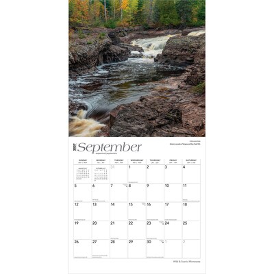 2027 BrownTrout Minnesota Wild & Scenic 12" x 12" Monthly Wall Calendar (9798330710683)