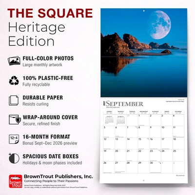 2027 BrownTrout Moonstruck 12" x 12" Monthly Wall Calendar (9798330714384)