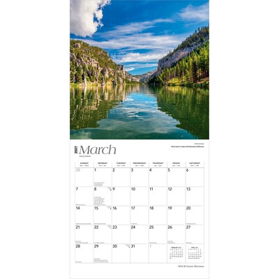 2027 BrownTrout Montana Wild & Scenic 12" x 12" Monthly Wall Calendar (9798330710713)