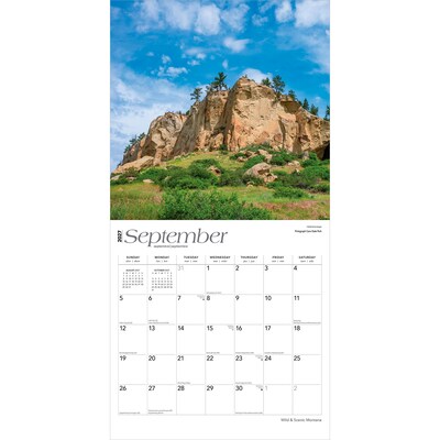 2027 BrownTrout Montana Wild & Scenic 12" x 12" Monthly Wall Calendar (9798330710713)