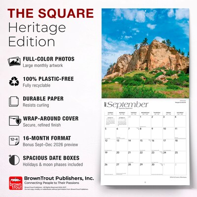 2027 BrownTrout Montana Wild & Scenic 12" x 12" Monthly Wall Calendar (9798330710713)