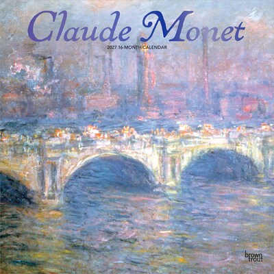2027 BrownTrout Claude Monet 12 x 12 Monthly Wall Calendar (9798330711147)