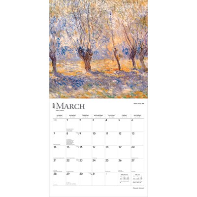 2027 BrownTrout Claude Monet 12" x 12" Monthly Wall Calendar (9798330711147)