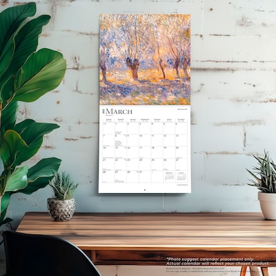 2027 BrownTrout Claude Monet 12" x 12" Monthly Wall Calendar (9798330711147)