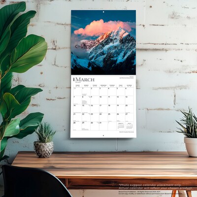 2027 BrownTrout World's Greatest Mountains 12" x 12" Monthly Wall Calendar (9798330711581)