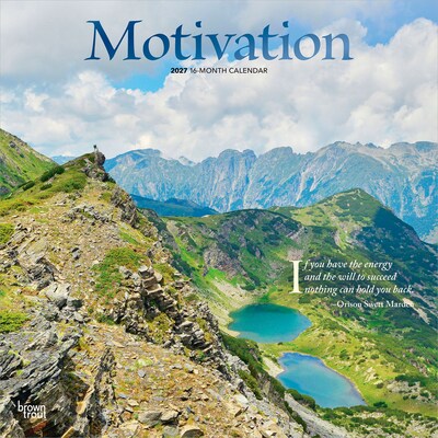 2027 BrownTrout Motivation 12 x 12 Monthly Wall Calendar (9798330711505)