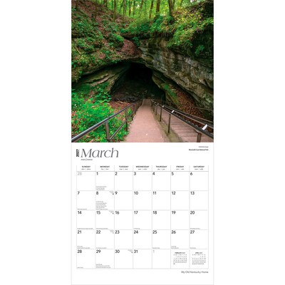 2027 BrownTrout Kentucky Places 12" x 12" Monthly Wall Calendar (9798330714391)
