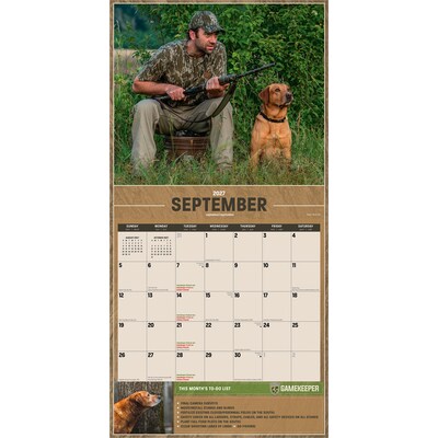 2027 BrownTrout Mossy Oak Gamekeeper 12" x 12" Monthly Wall Calendar (9798330713363)