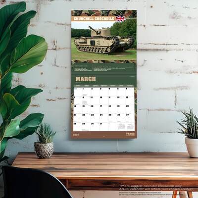 2027 BrownTrout Tanks of the World 12" x 12" Monthly Wall Calendar (9798330711260)
