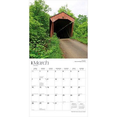 2027 BrownTrout West Virginia Places 12" x 12" Monthly Wall Calendar (9798330714544)