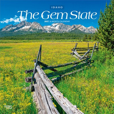 2027 BrownTrout Idaho Places 12 x 12 Monthly Wall Calendar (9798330710911)