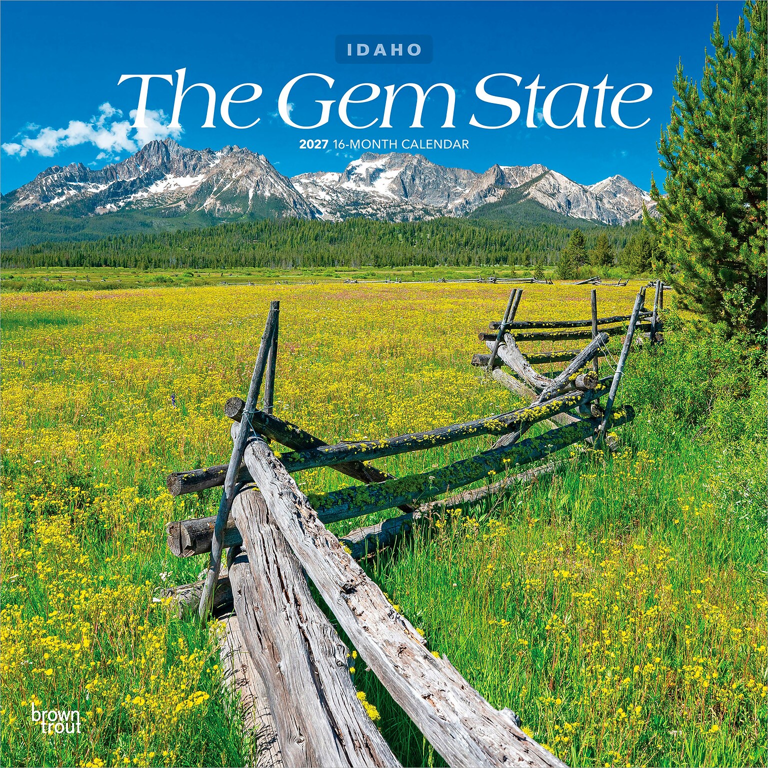 2027 BrownTrout Idaho Places 12 x 12 Monthly Wall Calendar (9798330710911)