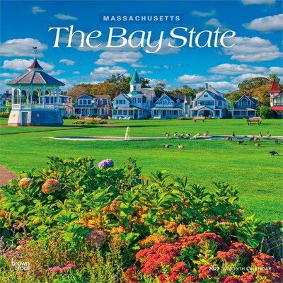 2027 BrownTrout Massachusetts Places 12 x 12 Monthly Wall Calendar (9798330714551)