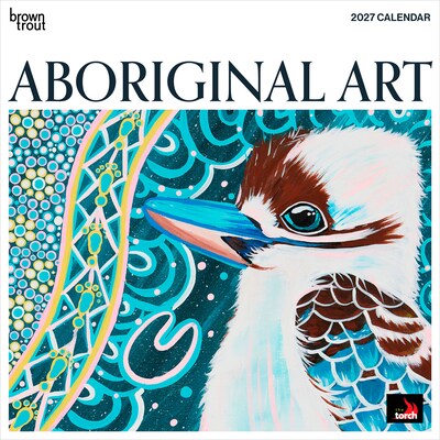 2027 BrownTrout Aboriginal Art 12 x 12 Monthly Wall Calendar (9347301107023)