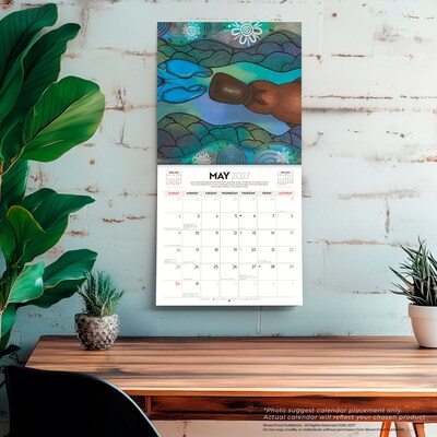 2027 BrownTrout Aboriginal Art 12" x 12" Monthly Wall Calendar (9347301107023)