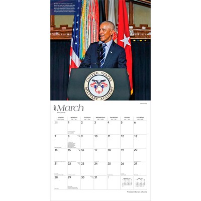 2027 BrownTrout President Barack Obama 12" x 12" Monthly Wall Calendar (9798330711185)