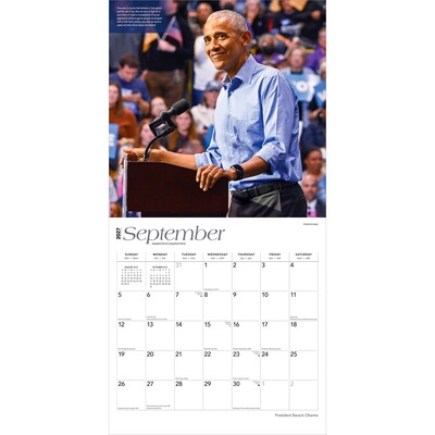 2027 BrownTrout President Barack Obama 12" x 12" Monthly Wall Calendar (9798330711185)