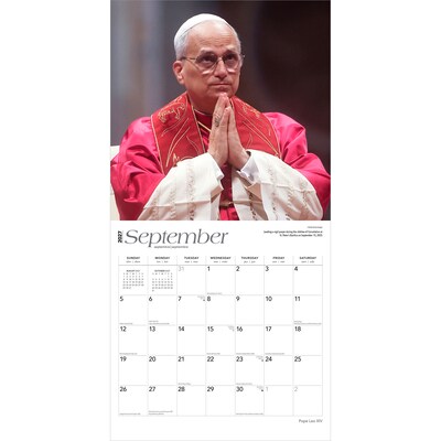 2027 BrownTrout Pope Leo XIV 12" x 12" Monthly Wall Calendar (9798330715671)
