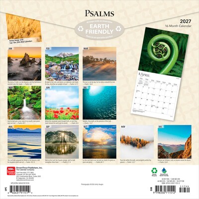 2027 BrownTrout Psalms 12 x 12 Monthly Wall Calendar (9798330711512)