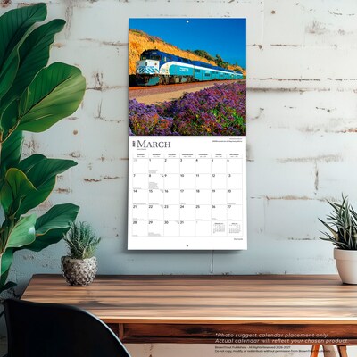2027 BrownTrout Railroads 12" x 12" Monthly Wall Calendar (9798330711253)